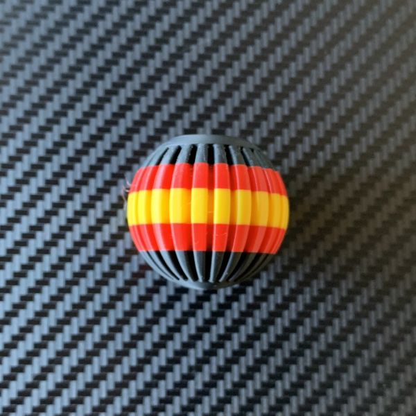 bola cerrojo moleteada